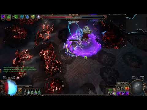Path of Exile 3.25 Uber Sirus kill with Viper Strike of the Mamba Trickster