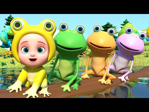 Five Little Speckled Frogs + More Nursery Rhymes & Kids Songs | Learn Numbers & Colors
