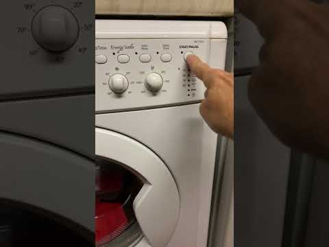 Indesit washing machine start tune and programme start #shorts