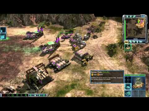 Gameplay C&C3 Kane's Wrath - Steel Talons Vs Brutal CPU On Decision