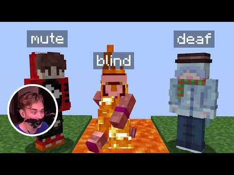 Minecraft Blind Deaf Mute Speedrun Challenge