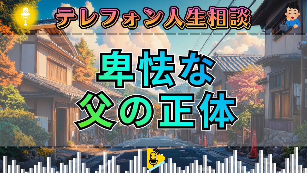 【テレフォン人生相談】衝撃の断罪。叱れないのは「愛」ではない。加藤諦三が剥ぎ取る父親の卑怯な正体