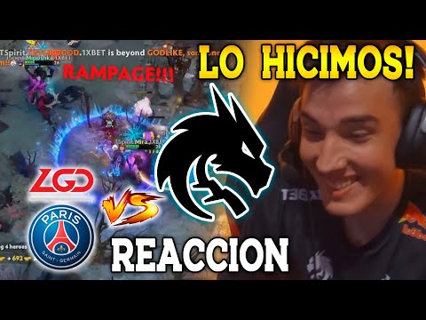 😱REACCION DE TEAM SPIRIT TRAS DERROTAR A PSG.LGD "COMEBACK" - PGL ARLINGTON MAJOR