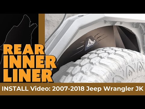 Jeep Wrangler JK new Rear Inner Fender Liner install from Wolfstorm Offroad (WASJK01G102-BX-R)