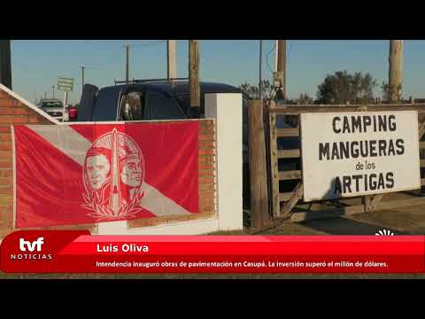 Quedaron inauguradas las obras de pavimentación en Casupá y Camino Manguera de los Artigas