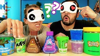 ERRATE DEN SCHLEIM - Kathi VS Kaan - WER WIRD SLIME-EXPERTE? Emoji Poop, Unicorn &amp; Puupsi Slime