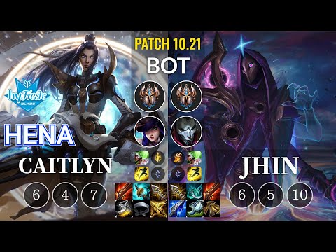 hyF Hena Caitlyn vs Jhin Bot - KR Patch 10.21