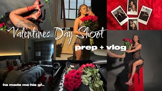 valentines day shoot : prep + vlog..IM A GF??