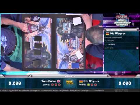 Yugioh WCQ European Championship 2014 Round 10 Tom Paine (Geargia) Vs Ole Wegner (Dragon Rulers)