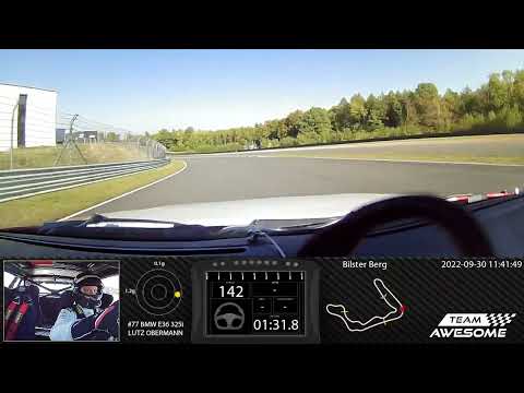 Hotlap Bilster Berg 1:58.6 30.09.2022 // BMW E36 325i Onboard