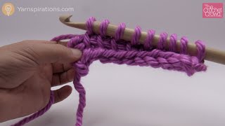 Tunisian Simple Stitch | BEGINNER | The Crochet Crowd