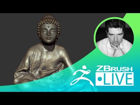 ZBrush 2018 - Buddha: From my 3D scanned son to 3D Printing - Part 1 - Thomas Roussel