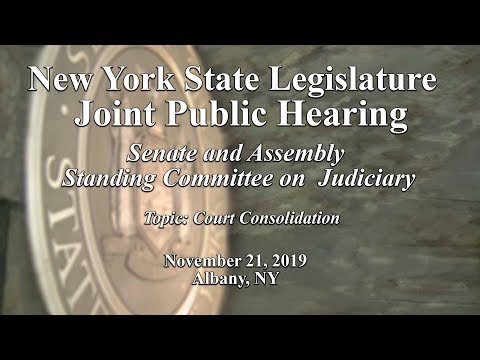 Joint – Senate & Assembly Standing Committees on Judiciary Public Hearing - 11/21/19