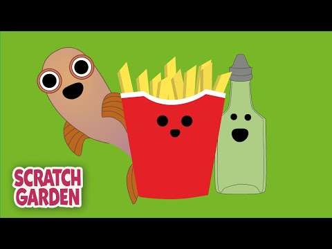 Fish and Chips and Vinegar | Camp Song | Scratch Garden