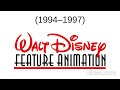 Walt Disney Animation Studios Logo History 1986 2025