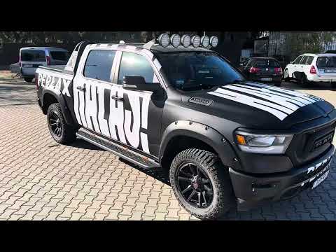 Dodge RAM oklejenie reklamowe HAŁAS X PERŁA - Shine Factory Warszawa 