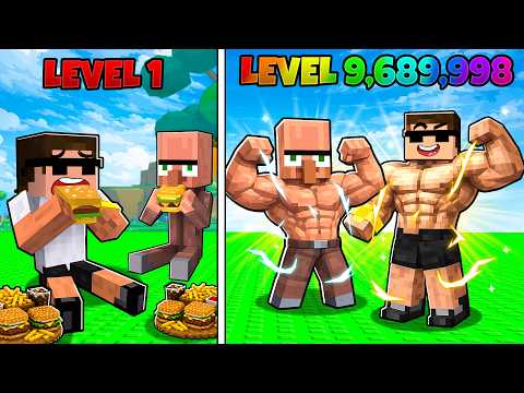 Eating Max Level Food to become Stronger in Roblox..