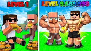Eating Max Level Food to become Stronger in Roblox..