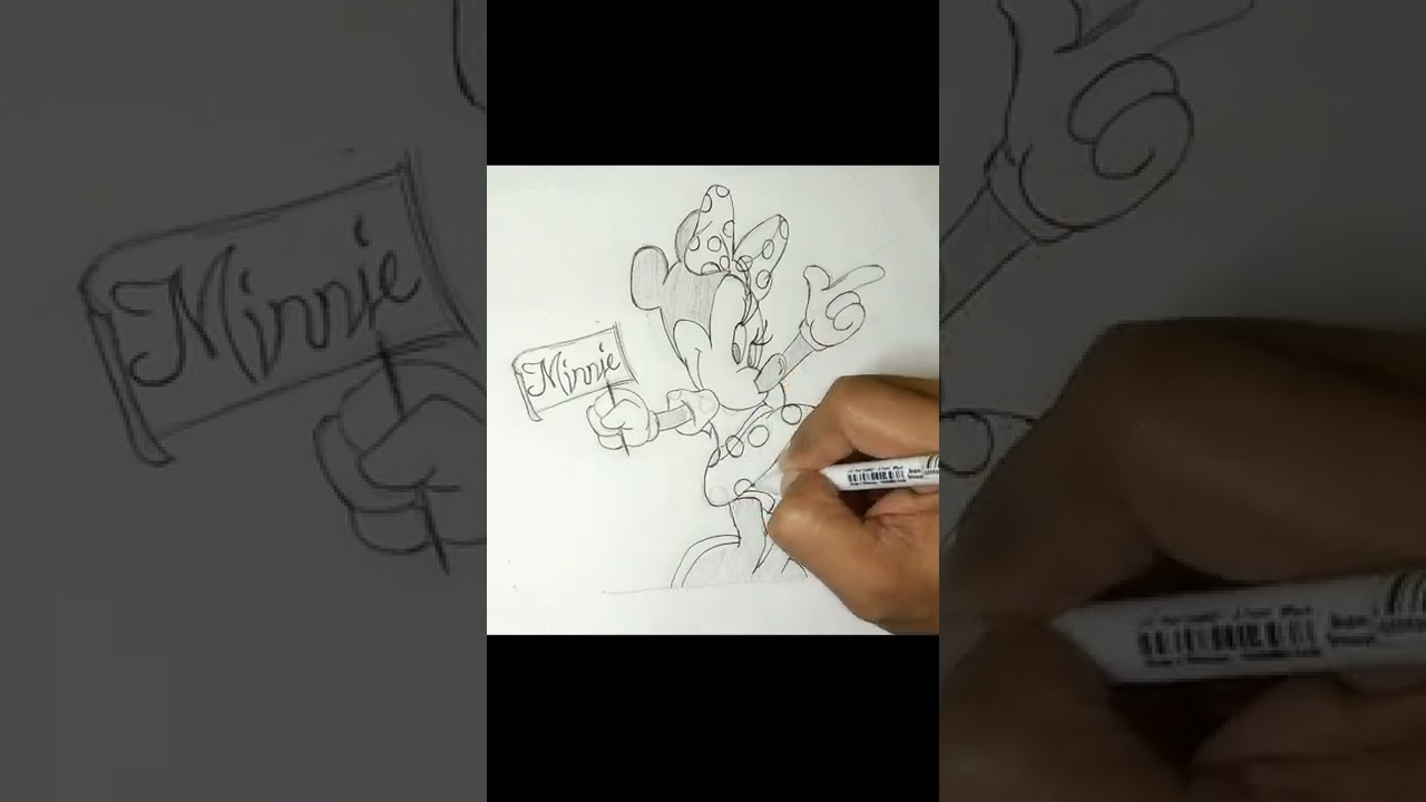 Minnie Mouse Drawing #shorts