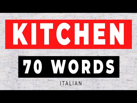 KITCHEN in Italian.70 words. Kitchenware in Italian. Italian Cuisine