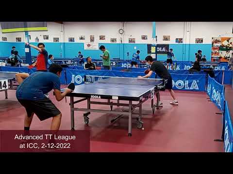 Aditya Iyer (1600) vs JT Weng (1523) at ICC TT League on 2-12-2022
