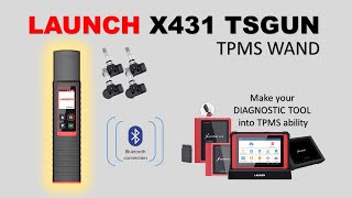 PORSCHE CAYENNE 2010 REPLACE TPMS SENSOR - LAUNCH X431 TSGUN , RF-SENSOR