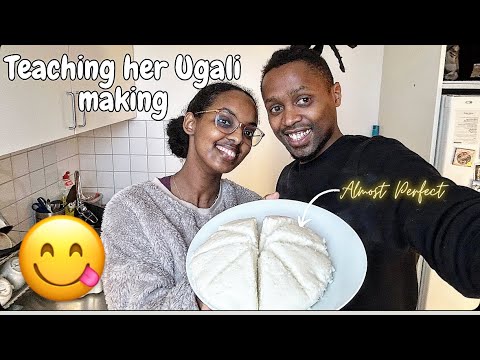 Teaching my Italian/Eritrean girl how to cook Ugali 🇪🇷🇰🇪🇮🇹