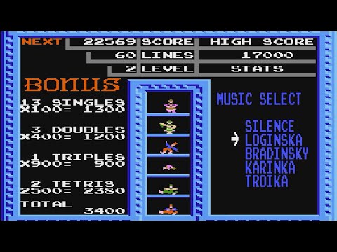Music Loginska - Tengen Tetris(NES FC) #retro