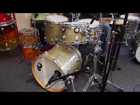 2007 DW Gold Glass Glitter BeBop Kit 18, 12, 14