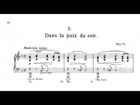 Eduard Schütt | Dans la paix du soir, Op.97/5