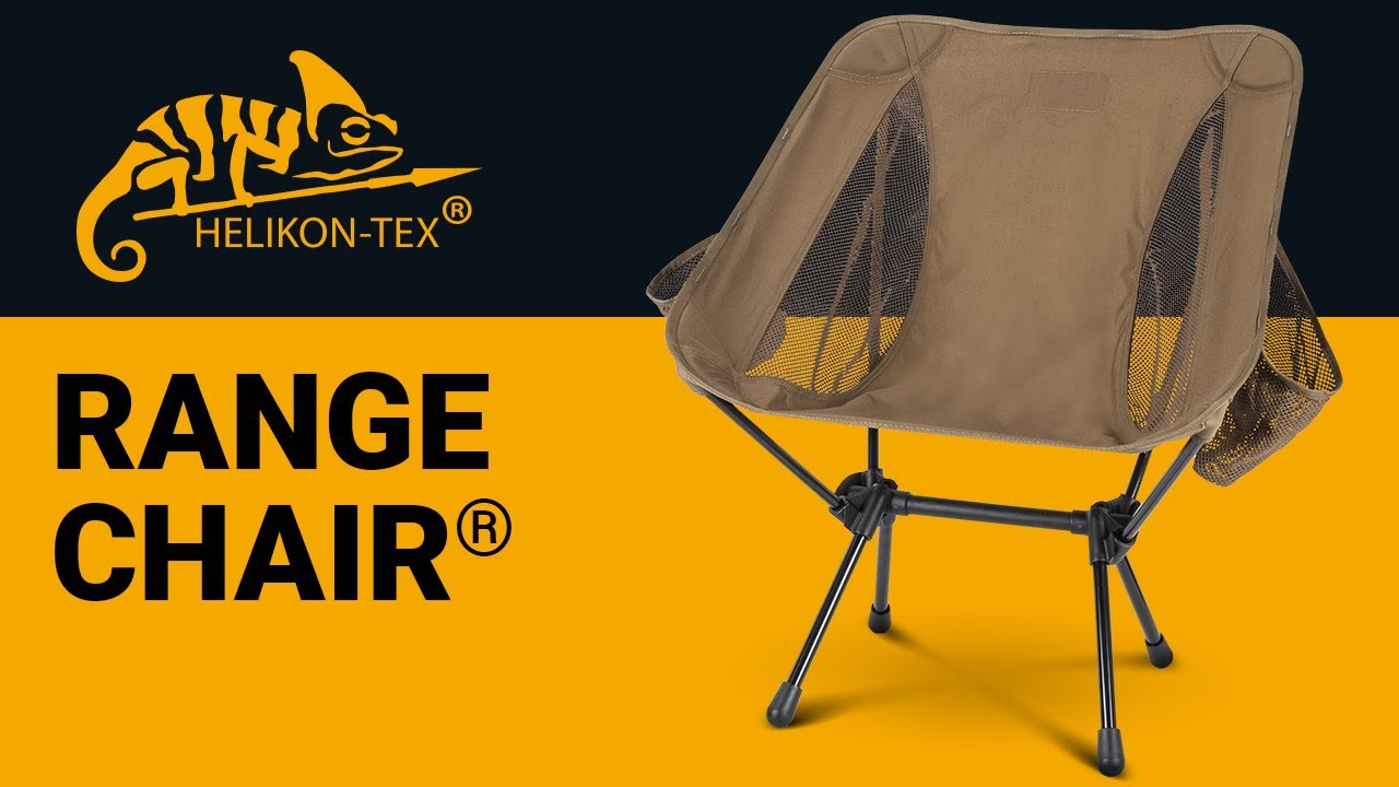 Helikon-Tex Range Chair Shadow Grey Campingstuhl Outdoor Angeln Jagd Schießbahn 