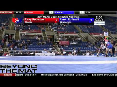 Cadet Freestyle 171 - Ricky Robertson (IL) vs. Aaron Rothwell (WI)