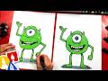 How To Draw Mike Wazowski From Monsters Inc