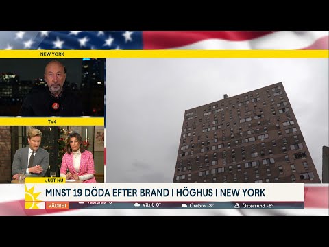 Minst 19 döda efter brand i höghus i New York | Nyhetsmorgon | TV4 & TV4 Play
