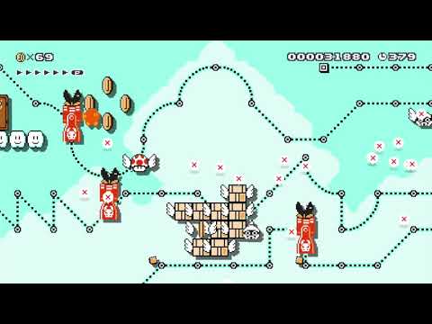 Castle in the Sky: Just Survive! by Buttons 🍄 Super Mario Maker #anb