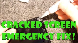 Temporary Cracked Screen Repair & Glass Screen Protector How to