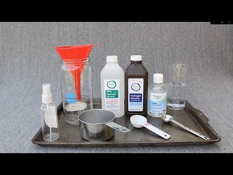 DIY Homemade Hand Sanitizer Formula from WHO -- Updated