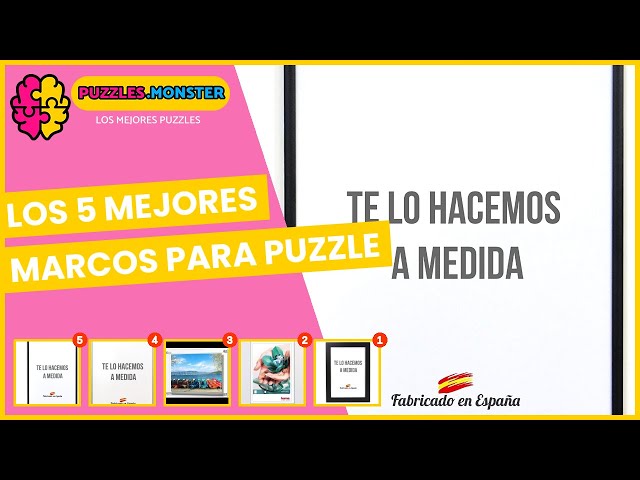 Vídeo relacionado con PrimeLuxe Marco de fotos de madera, 40 x 80 cm, color negro mate, color y dimensiones a elección, marco para póster, puzzle, collage fotográfico, fabricado en Alemania