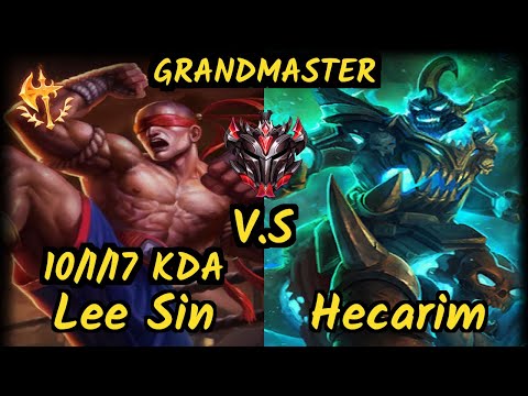 PNG Bgob (LEE SIN) vs HECARIM - 10/1/17 KDA JUNGLE GAMEPLAY - BR Ranked GRANDMASTER