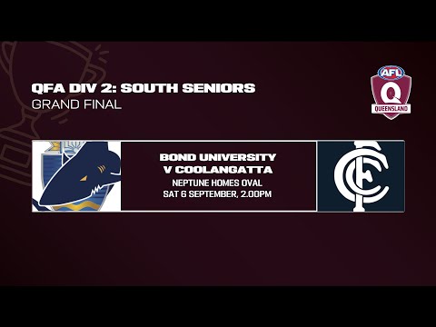 LIVE QFA DIV 2 SOUTH SENIORS GRAND FINAL - Bond v Coolangatta