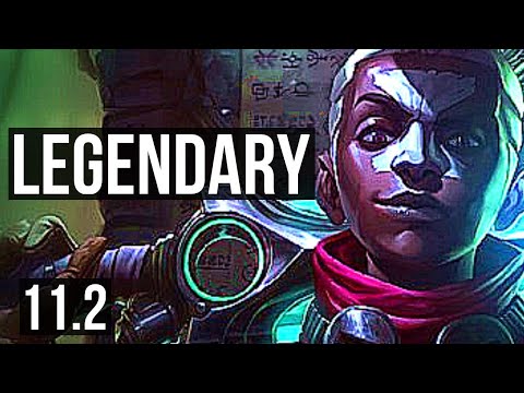 EKKO vs ZED (MID) | 9/1/7, 2.1M mastery, 800+ games, Legendary | KR Diamond | v11.2