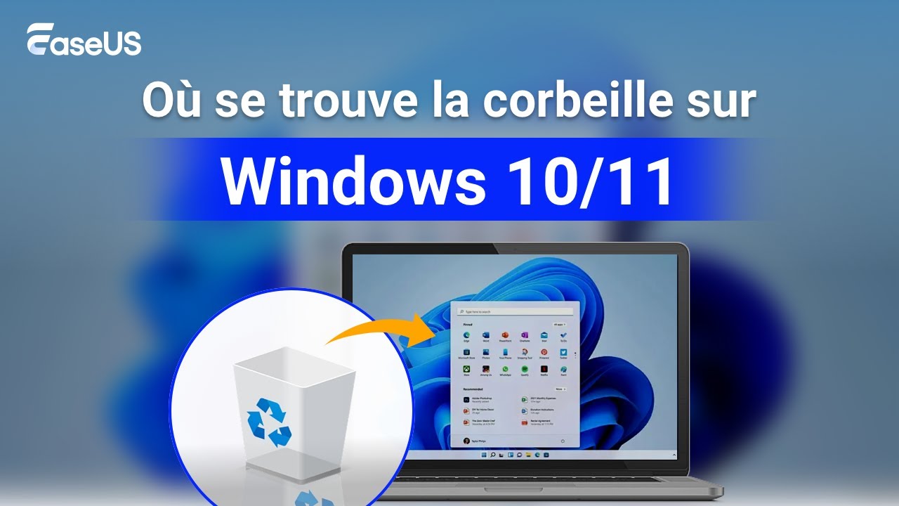 comment trouver et ouvrir la corbeille