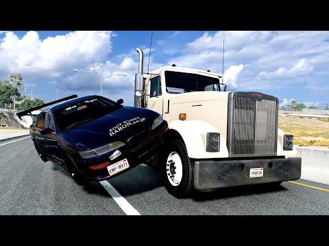 High Speed Traffic Car Crashes #253 - BeamNG Drive | CrashBoomPunk