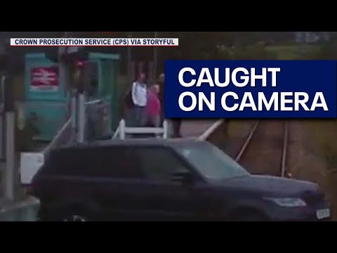 Final destination: Driver has scary near-miss with train