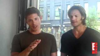 Supernatural On Set - Jensen & Jared Part 1