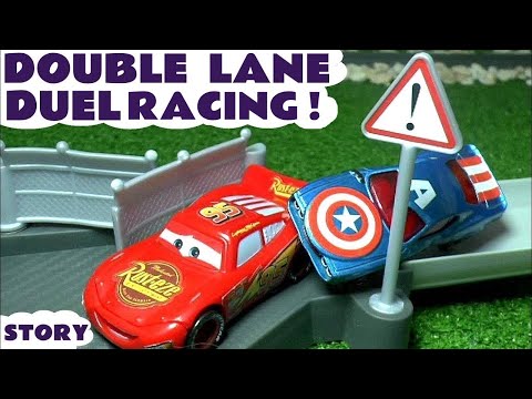Toy Car Racing With McQueen Cars Stories Video