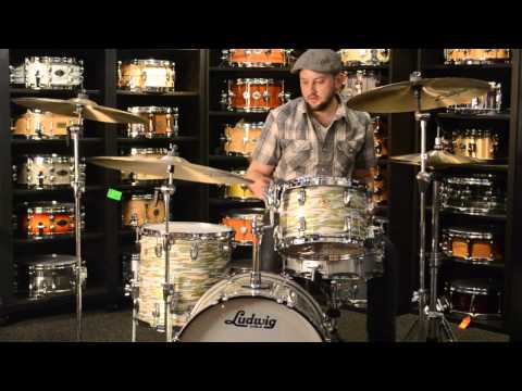 Dale's Drum Shop - Ludwig 3pc Classic Maple Blue Olive Oyster Kit 20/12/14