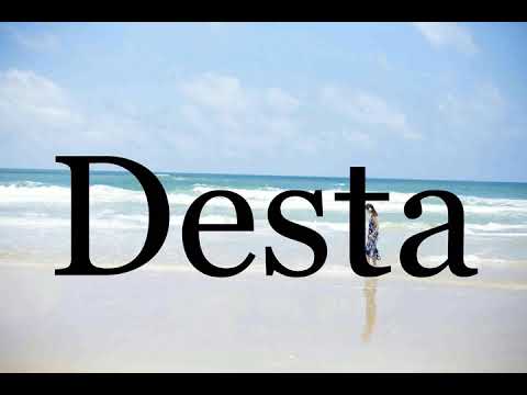 How To Pronounce Desta🌈🌈🌈🌈🌈🌈Pronunciation Of Desta