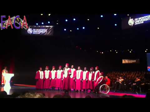 EAGA DMU Gospel Choir Presents Hallelujah at the De Montfort University Winter Graduation Jan 2013