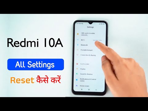 Redmi 10A All Phone Settings Reset | Redmi 10A Settings Reset Kaise Kare